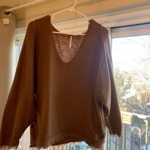 Free people brown sweater